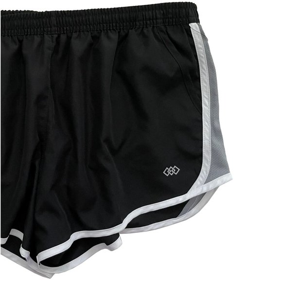 Black & White Run Shorts Size L - Picture 3 of 5